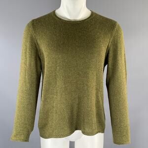 PRADA Size S Green Olive Knitted Cashmere Lightweight Sweater